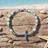 304 Stainless Steel Cross Link Bracelets BS5122-2-4