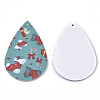 PU Leather Big Pendants FIND-T059-017-2