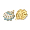 304 Stainless Steel Enamel Pendants STAS-L299-25G-05-2