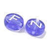 Transparent Acrylic European Beads MACR-K365-02B-02-2