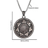 Alloy Gothic Seven Archangels Seal Magic Circle Pendant Necklaces for Men WG0D1B4-01-1