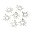 Tibetan Style Alloy Sun Pendants TIBEP-M020-09AS-1