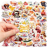 50pcs PVC Self-Adhesive Stickers PW-WG29490-01-4