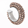 Alloy Rhinestone Cuff Earrings for Women WG12945-13-1