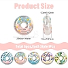 5Pcs 5 Styles Opaque Acrylic Beads MACR-YW0004-50-2