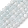 Natural Aquamarine Beads Strands G-R446-8mm-04-02-2