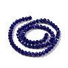 Electroplate Opaque Solid Color Glass Beads Strands X1-EGLA-A034-P8mm-L12-2