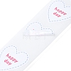 500Pcs Heart with Thank You Roll Stickers DIY-U008-01A-3