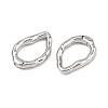 SHEGRACE Brass Spring Gate Rings XGRQ58021-761P-2
