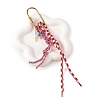Natural Freshwater Shell with Polyester & Spandex Cord Pendant Decorations HJEW-YW00479-2
