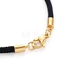 Braided Cotton Cord Bracelet Making MAK-L018-03A-03-G-3