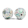 Handmade Polymer Clay Rhinestone Beads CLAY-H009-03-3