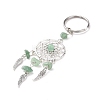 Natural Chip Green Aventurine Keychain KEYC-JKC00119-04-2