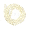 Transparent Electroplate Glass Beads Strands GLAA-T032-T4mm-C02-2