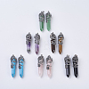 Natural & Synthetic Gemstone Pointed Pendants G-F529-B-1