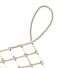 Brass Cable Chains Ring Bracelets for Women BJEW-JB11581-01-3