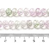 Transparent Crackle Glass Beads Strands CCG-L050-01A-02-4