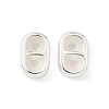 Brass Silicone Slide Charms KK-C099-06B-S-1