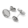 Anti-Tarnish 304 Stainless Steel Stud Earring Findings EJEW-K295-06A-P-2