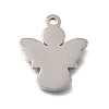 304 Stainless Steel Pendants STAS-E532-06P-1
