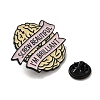 Screw Beautiful I'm Brilliant Brain Enamel Pins JEWB-S025-08-3