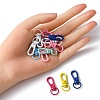 20Pcs Spray Painted Alloy Swivel Clasps FIND-YW0001-72-5
