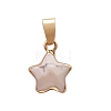 Natural Howlite Faceted Star Charms PW-WG77789-04-1