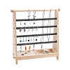 5-Tier Detachable Wooden Jewelry Display Stands with Tray NDIS-WH0006-14-1