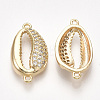 Brass Cubic Zirconia Links KK-S350-378-2