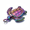 Rainbow Color Alloy Pendants PALLOY-S180-178-NR-4