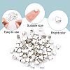 SUPERFINDINGS 1000Pcs Plating ABS Plastic Beads KY-FH0001-18-4