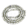 Anti-Tarnish Electroplate Rondelle Glass Beads Strands EGLA-T021-3mm-17-02-2