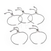 Tarnish Resistant Adjustable 304 Stainless Steel Slider Bracelets Making LS-STAS-T050-030P-1