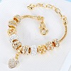 Heart Alloy with Crystal Rhinestone Charm Bracelets FS-WG8E942-01-3