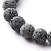 Natural Lava Rock Stretch Bracelet BJEW-JB06835-7