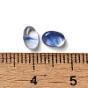 Synthetic Blue Watermelon Glass Cabochons G-F605E-17A-3