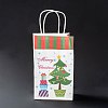 Christmas Theme Kraft Paper Gift Bags CARB-L009-A10-2