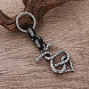 304 Stainless Steel Double Headed Snake Keychains VU1957-3