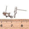 304 Stainless Steel Stud Earring Findings SA-CBA4E98-01F-P-3