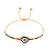 Friendship Eye Loom Pattern Miyuki Seed Beads Bracelets for Women BJEW-C011-09-2