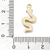 Alloy Rhinestone Pendants FIND-U026-21G-3