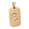Ion Plating(IP) 304 Stainless Steel Pendants STAS-O127-D03-2