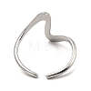 Non-Tarnish 304 Stainless Steel Open Cuff Rings X-RJEW-Z018-24P-3