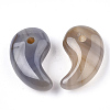Natural Grey Agate Pendants X-G-S294-07K-2