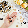 240Pcs 6 Style Opaque Spray Painted Acrylic Linking Rings OACR-FH0001-037-3