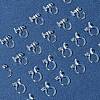 20Pcs 2 Styles Plastic Clip-on Earring Converters Findings KY-FS0001-27-7