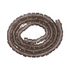Transparent Frosted Glass Beads Strands GLAA-N072-01A-A18-2