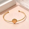 304 Stainless Steel Cuff Bangles STAS-Z108-08G-02-2