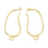 Brass Earring Hooks KK-R149-23G-1