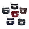 Polka Dot Cotton Cloth Wallets AJEW-N003-09-1